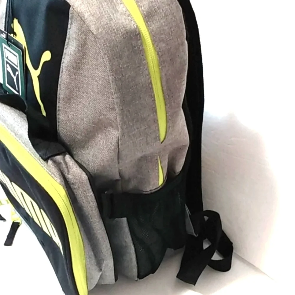 PUMA DUO COMBO 2.0 GRAY BLACK LIME GREEN BACKPACK SIZE OS NWT